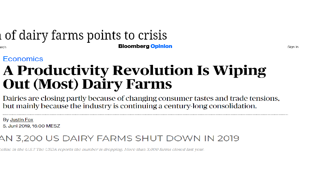 More and more dairy farms are shutting down – is that good or bad?